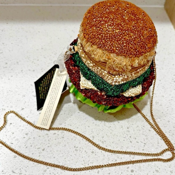 NWT beaded Hamburger purse bag India TikTok viral - Picture 4 of 4
